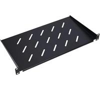 Extralink SHELF 1U FOR WALL CABINETS 19\" 300MMX1U BLACK Cajón metálico para rack