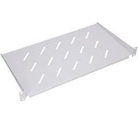 Bandeja Rack 19 Pulgadas 1U, 350mm, Estante para Armario Rack Colgante, fácil de Instalar, 4 Puntos de fijación, con Agujeros para ventilación, para Racks de servidores, Gris, Estante metálico