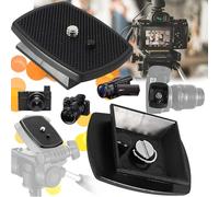 Bandeja rápida para cámara SLR, Bandeja rápida para trípode Abs, 4,3 x 4,3 cm y 3,5 x 3,5 cm, para Cx-444, Cx-888, Cx-460, Cx-570, Cx-690, Df-50, Vct-D580Rm, Vct-D680Rm