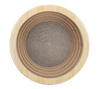 Bandeja rascador redonda 2 en 1 para gatos, alfombrilla multifuncional para gatos, cama de salón, muebles de salón, protección para garras de lijado (diámetro grande: 40 cm aprox.)