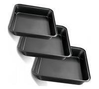 Bandeja rectangular antiadherente de acero al carbono for hornear pan, tostadas, pasteles, utensilios de cocina(M)