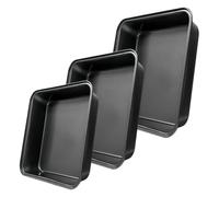 Bandeja rectangular antiadherente de acero al carbono for hornear pan, tostadas, pasteles, utensilios de cocina(22cm)