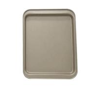 Bandeja rectangular de acero al carbono for hornear, antiadherente, apta for horno, muffins, pizza, asados, microondas y lavavajillas(Gold,S)