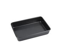 Bandeja rectangular de acero al carbono negro for hornear pan, tostadas, pasteles, utensilios de cocina, molde antiadherente for repostería(34.3x24.1x6.2cm)