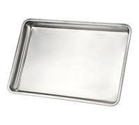 Bandeja Rectangular De Acero Inoxidable 304 De Fondo Plano, Bandejas Grandes Para Hornear Horno, Bandeja Para Hornear Plateada Antiadherente Para Cocinar Al Horno Con Barbacoa(Deep4.8cm,50*35cm)