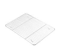 Bandeja rectangular de acero inoxidable for hornear galletas con rejilla enfriamiento extraíble antiadherente for utensilios cocina apta for horno(XL grill)