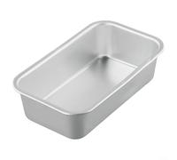 Bandeja rectangular de aleación de aluminio antiadherente sin costuras para pan y pasteles, adecuada para restaurante, panadería y uso doméstico