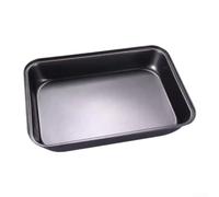 Bandeja rectangular de carbono antiadherente para asar con borde enrollado para una distribución uniforme del calor y para un uso versátil en hornear pan, asar pollo, hacer pizza, barbacoa, cocinar en
