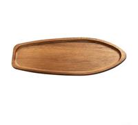 Bandeja rectangular de madera para té, café, postres, frutas y aperitivos con diseño atemporal y utilidad práctica para servir todos los días (TP07 (grande)