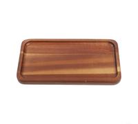 Bandeja rectangular de madera para té, café, postres, frutas y aperitivos con diseño atemporal y utilidad práctica para servir todos los días (TP01 (pequeño)