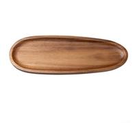 Bandeja rectangular de madera para té, café, postres, frutas y aperitivos con diseño atemporal y utilidad práctica para servir todos los días (TP04 (grande)