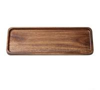 Bandeja rectangular de madera para té, café, postres, frutas y aperitivos con diseño atemporal y utilidad práctica para servir todos los días (TP01 (grande)
