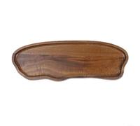 Bandeja rectangular de madera para té, café, postres, frutas y aperitivos con diseño atemporal y utilidad práctica para servir todos los días (TP06 (grande)