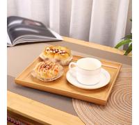 Bandeja rectangular de madera para una integración estética funcional en interiores modernos de granja escandinavos y de transición (mediano)