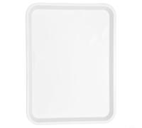 Bandeja rectangular de melamina para servir, plato de plástico antideslizante y resistente a los arañazos, para platos ligeros de larga duración para cocina, comedor, vajilla higiénica segura, fácil