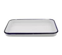 Bandeja Rectangular Esmaltada Retro para Horno, Fácil de Limpiar