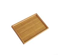 Bandeja rectangular para servicio de alimentos y bebidas, para uso en cocina y fiesta, diseñada con material pesado, resistente al aceite y al polvo (28 x 19 cm)