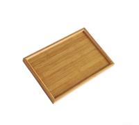 Bandeja rectangular para servicio de alimentos y bebidas, para uso en cocina y fiesta, diseñada con material pesado, resistente al aceite y al polvo (33 x 22 cm)