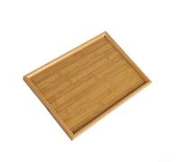 Bandeja rectangular para servicio de alimentos y bebidas, para uso en cocina y fiesta, diseñada con material pesado, resistente al aceite y al polvo (37 x 26 cm)