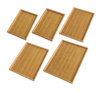 Bandeja rectangular para servir cocina y fiesta, gran capacidad para servir alimentos y bebidas, resistente al aceite y al polvo (44 x 32 cm)