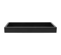 Bandeja Rectangular para Suculentas 38x17x4cm, Hierro negro | Bordes Elevados y Base Gruesa, Superficie Lisa, Fácil Limpieza, para Terrarios y Mesas de Oficina