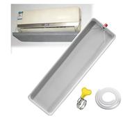 Bandeja Recuperación Condensados, Bandeja Drenaje para Aire Acondicionado Exterior para Recolección Eficiente de Condensado en Hogares y Negocios(211x24cm/83.1x9.4in)