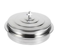 Bandeja resistente de acero inoxidable con 39 compartimentos para servir comunión, tapa para eventos religiosos, accesorio incluido