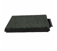 Bandeja Reutilizable de Gran Capacidad para Orinal de Césped para Perros, Resistente a los Olores, Almohadilla para Orinar de Césped Artificial con Diseño de Cajón, (Talla pequeña)