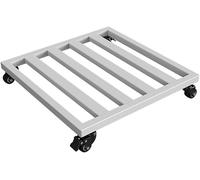 Bandeja rodante para macetas y acuarios, base blanca extraíble, 60 x 40 cm, soporte para plantas de interior y exterior, con ruedas