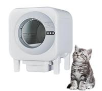 Bandeja Sanitaria Autolimpiable, Bandeja Sanitaria Automática para Gatos de Gran Capacidad con Control Mediante Aplicación y Sistema Sin Olores, Bandeja Sanitaria Auto Video Model with Extraction Fan