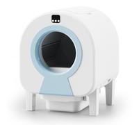 Bandeja Sanitaria Autolimpiable para Gatos, Automática con Control Mediante Aplicación WiFi, Sensor Eléctrico Inteligente, Bandeja Autolimpiable con Protección de Seguridad, Antiolor y A Blue wifi版5G