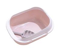 bandeja sanitaria Bandeja de arena for gatos Inodoro for gatos Bandeja de arena for mascotas con parte superior abierta Lados altos Privacidad Contenedor de arena for gatos Lavabo de arena for gatos f
