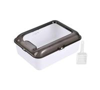 bandeja sanitaria Caja de arena for gatos, bandeja de arena for mascotas con parte superior abierta, orinal for gatitos resistente, inodoro, caja de arena for gatos, lavabo for arena for gatos, bandej
