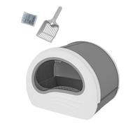 bandeja sanitaria Caja de arena for gatos completamente cerrada, bandeja de arena for mascotas, contenedor de arena for gatos, suministros for mascotas, lavabo for arena for gatos fácil de limpiar, or