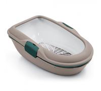 Stefanplast Furba - Inodoro para Gatos con Filtro de Limpieza, 59 x 39 x 22 cm