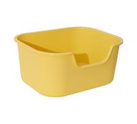 bandeja sanitaria Lavabo for arena for gatos, bandeja de arena for mascotas con parte superior abierta y lados altos, bandeja de arena for gatos duradera a prueba de salpicaduras for todo tipo de aren