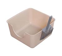 bandeja sanitaria para gatos grande, Bandeja de arena for mascotas con parte superior abierta, cuenco for arena for gatos, bandeja for arena for gatos, a prueba de salpicaduras y recogedor de arena el