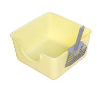 bandeja sanitaria para gatos grande, Bandeja de arena for mascotas con parte superior abierta, cuenco for arena for gatos, bandeja for arena for gatos, a prueba de salpicaduras y recogedor de arena el