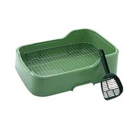 bandeja sanitaria para gatos grande, Bandeja for orinal for perros de interior for perros pequeños y medianos, soporte for almohadilla for orinar con pared protectora en cada lado, urinario fácil de l