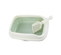 bandeja sanitaria para gatos grande, Caja de arena for gatos Bandeja de arena for mascotas con tapa abierta Lavabo de arena for gatos Inodoro profundo Orinal Inodoro for otras mascotas Gatitos Hámster