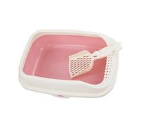 bandeja sanitaria para gatos grande, Caja de arena for gatos Bandeja de arena for mascotas con tapa abierta Lavabo de arena for gatos Inodoro profundo Orinal Inodoro for otras mascotas Gatitos Hámster