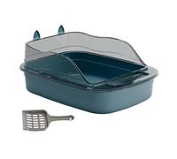 bandeja sanitaria para gatos grande, Caja de arena for gatos, inodoro for gatos, caja de arena antisalpicaduras for gatos con lavabo de arena for gatos de lado alto, bandeja grande for arena for gatos