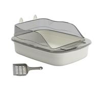 bandeja sanitaria para gatos grande, Caja de arena for gatos, inodoro for gatos, caja de arena antisalpicaduras for gatos con lavabo de arena for gatos de lado alto, bandeja grande for arena for gatos