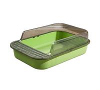 bandeja sanitaria para gatos grande, Inodoro for gatitos y gatos, caja de arena for gatos, orinal for gatos de lados altos, lavabo de arena for gatos, resistente a prueba de salpicaduras, bandeja de a