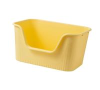 bandeja sanitaria para gatos grande, Lavabo for arena de gatos, bandeja de arena for mascotas con parte superior abierta, inodoro for gatitos, orinal antisalpicaduras con lado alto, bandeja de arena f
