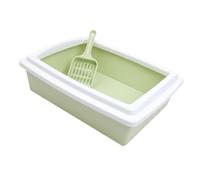 bandeja sanitaria para gatos grande, Lavabo for arena for gatos, bandeja de arena for mascotas con parte superior abierta y lados altos, bandeja de arena for gatos duradera a prueba de salpicaduras fo
