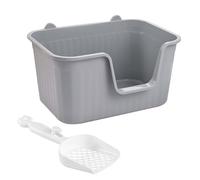 bandeja sanitaria para gatos grande, Lavabo for arena for gatos, bandeja de arena for mascotas con parte superior abierta, orinal portátil for gatitos, inodoro antisalpicaduras, bandeja de arena for g