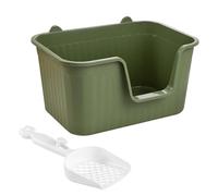 bandeja sanitaria para gatos grande, Lavabo for arena for gatos, bandeja de arena for mascotas con parte superior abierta, orinal portátil for gatitos, inodoro antisalpicaduras, bandeja de arena for g