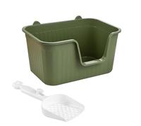bandeja sanitaria para gatos grande, Lavabo for arena for gatos, bandeja de arena for mascotas con parte superior abierta, orinal portátil for gatitos, inodoro antisalpicaduras, bandeja de arena for g