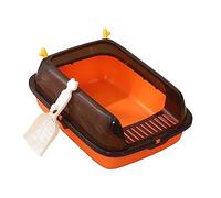bandeja sanitaria para gatos grande, Semicerrado Gato Elevar Retrete Profundo Cama Grande Lavabo for Arena for Gatos Orinal for Gatitos Inodoro Accesorios for Mascotas Fácil de Limpiar y Montar,